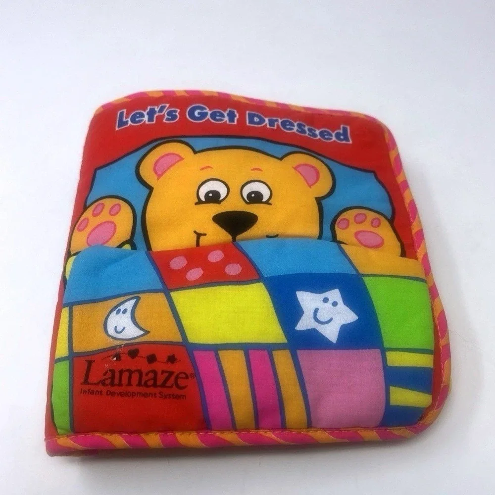Lamaze Let's Get Dressed Infant Development System Cloth Hands On Book